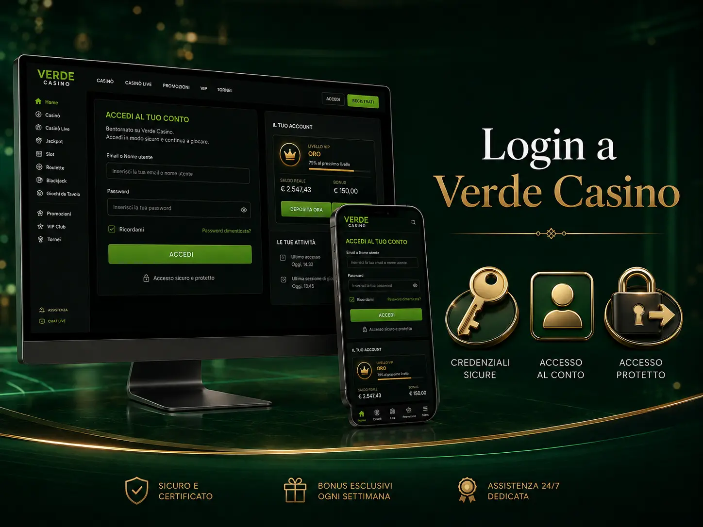 Verde Casino Login