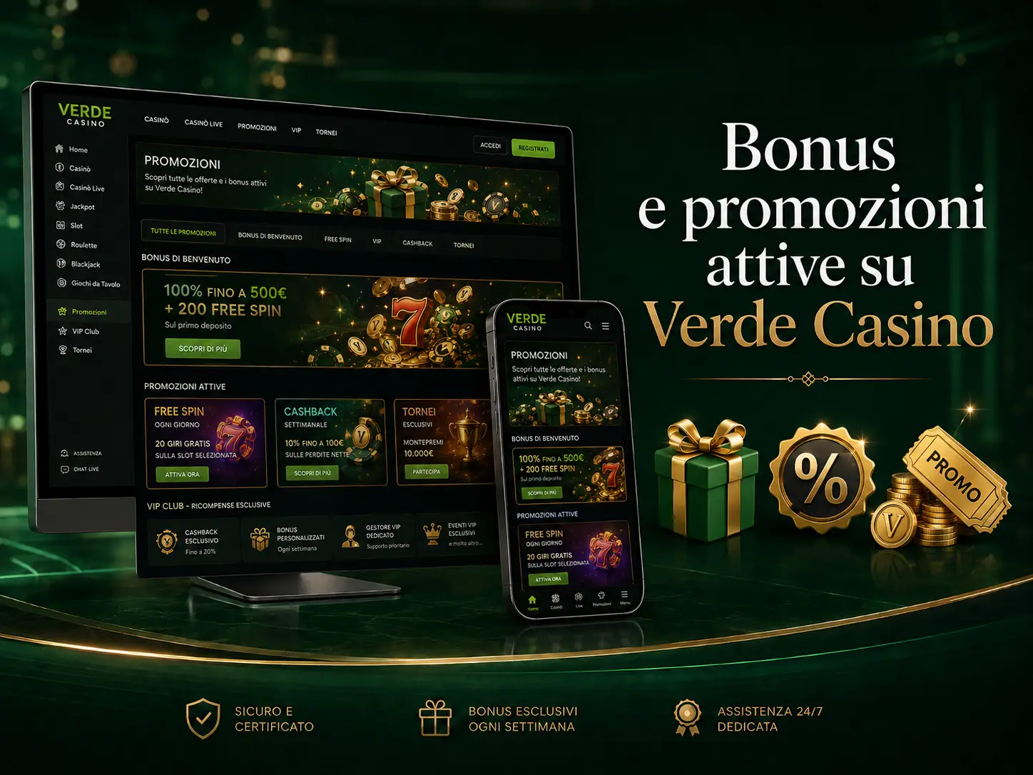 Promozioni e Offerte per i Nuovi Iscritti a Verde Casino